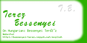 terez bessenyei business card